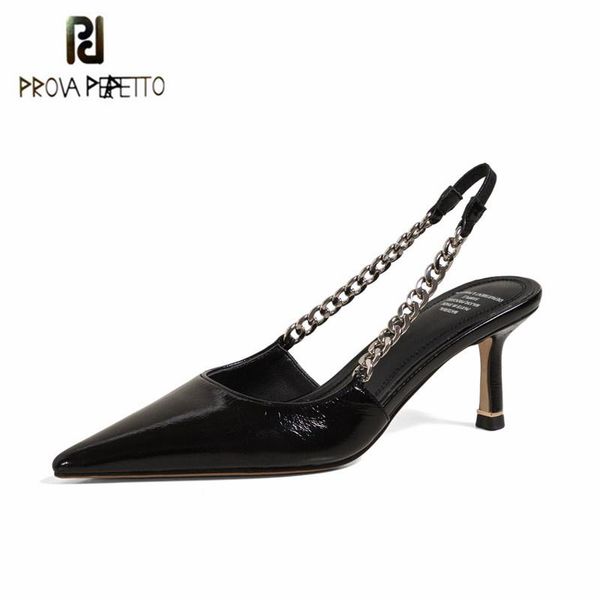 sandals prova perfetto ponited toe black patent leather ladies shoes metal chain shallow party novelty stiletto luxury
sandals prova perfetto ponited toe black patent leather ladies shoes metal chain shallow party novelty stiletto luxury