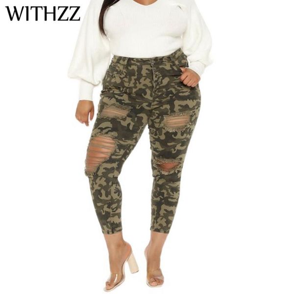 withzz women's spring autumn camouflage plus size 5xl hole trousers pants, Black;white
withzz women's spring autumn camouflage plus size 5xl hole trousers pants, Black;white