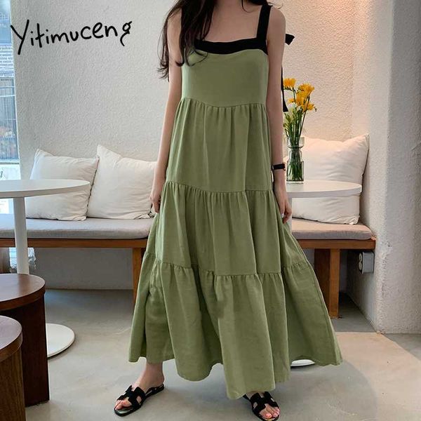 yitimuceng maxi dresses women spaghetti strap summer bow lace strapless dress loose waist apricot green french fashion 210601, Black;gray
yitimuceng maxi dresses women spaghetti strap summer bow lace strapless dress loose waist apricot green french fashion 210601, Black;gray