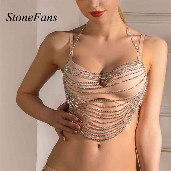 stonefans shiny rhinestone bra chest jewellry harness necklace women crystal bikini tassel body chain rave outfit, Silver
stonefans shiny rhinestone bra chest jewellry harness necklace women crystal bikini tassel body chain rave outfit, Silver