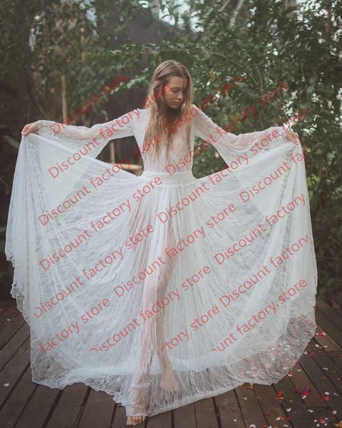 women spring summer lace dresses 2020 new see-through lace embroidery flare sleeve v-neck maxi dress bohemian beach holiday party dress, Black;gray
women spring summer lace dresses 2020 new see-through lace embroidery flare sleeve v-neck maxi dress bohemian beach holiday party dress, Black;gray