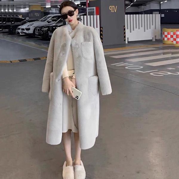 women's fur & faux 2021 imitation autumn winter fashion mink fluffy coat in the long section thick, Black
women's fur & faux 2021 imitation autumn winter fashion mink fluffy coat in the long section thick, Black