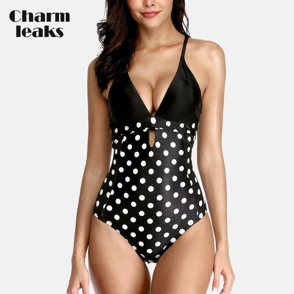 one-piece suits charmleaks women's v neck one piece swimsuit polka dot printed swimwear bathing suit monokini
one-piece suits charmleaks women's v neck one piece swimsuit polka dot printed swimwear bathing suit monokini