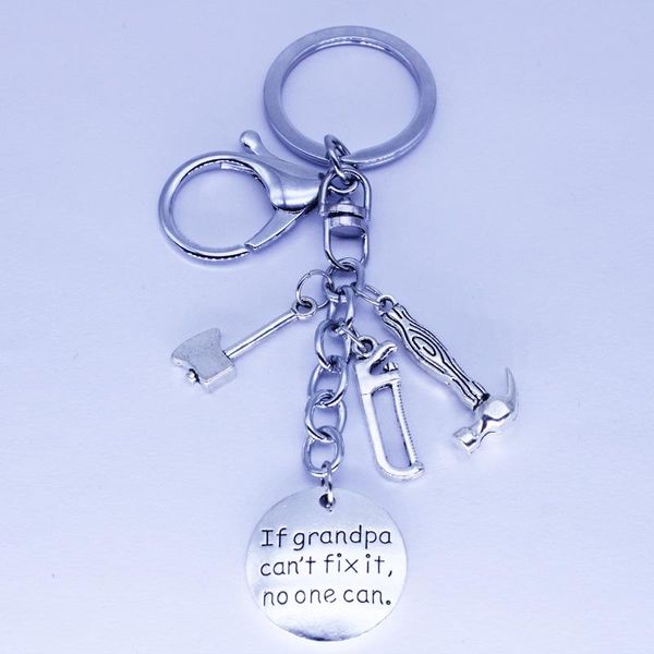 keychains grandpa tools accessories gifts if can't fix it no one can charms key ring daddy keychain, Silver
keychains grandpa tools accessories gifts if can't fix it no one can charms key ring daddy keychain, Silver