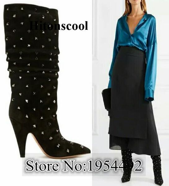 boots women black suede knee high dancer heels boot spikes shoes botines mujer 2021
boots women black suede knee high dancer heels boot spikes shoes botines mujer 2021