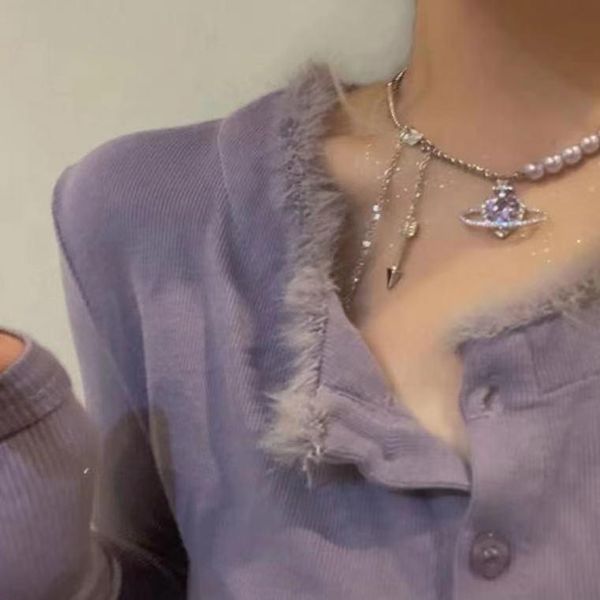 pendant necklaces ihues universe heart-shaped purple zircon pearl necklace female non-fading personality clavicle chain wedding party access, Silver
pendant necklaces ihues universe heart-shaped purple zircon pearl necklace female non-fading personality clavicle chain wedding party access, Silver