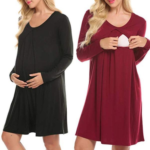 maternity dresses keaiyouhuo autumn and winter clothes christmas simple pure color pregnant women breastfeeding dress mothers casual, White
maternity dresses keaiyouhuo autumn and winter clothes christmas simple pure color pregnant women breastfeeding dress mothers casual, White