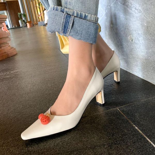 dress shoes cherry decorated beautiful high heel soft genuine leather heels comfortable fashion club party women, Black
dress shoes cherry decorated beautiful high heel soft genuine leather heels comfortable fashion club party women, Black
