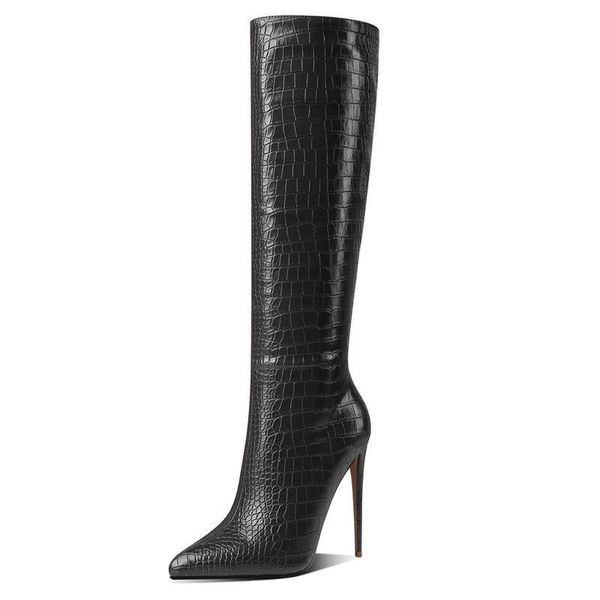 boots 2021 women high heels knee long fashion pointed toe plus size 34-43 autumn winter spring ladies, Black
boots 2021 women high heels knee long fashion pointed toe plus size 34-43 autumn winter spring ladies, Black
