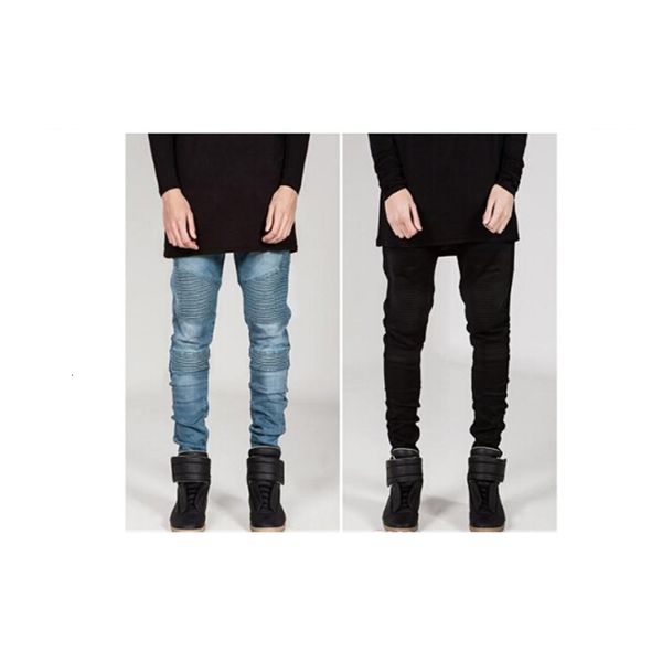 men pencil pants biker jeans draped stylish slim fit jeans high street clothes for men spring autumn denim trousers pleated designer clothin, Blue
men pencil pants biker jeans draped stylish slim fit jeans high street clothes for men spring autumn denim trousers pleated designer clothin, Blue