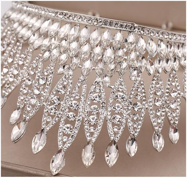 trendy silver color rhinestone crystal queen big crown bridal wedding tiara women beauty pageant bridal hair accessories qylnum
trendy silver color rhinestone crystal queen big crown bridal wedding tiara women beauty pageant bridal hair accessories qylnum