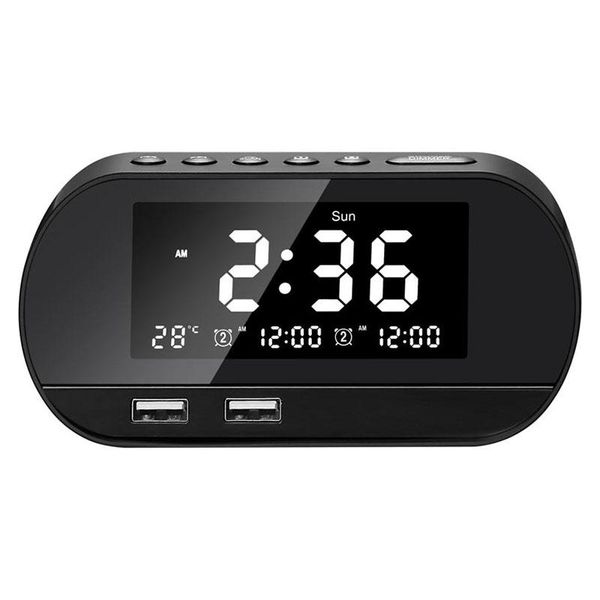 dual usb charging alarm clock smart wireless radio lcd calendar temperature display for bedroom desktop
dual usb charging alarm clock smart wireless radio lcd calendar temperature display for bedroom desktop