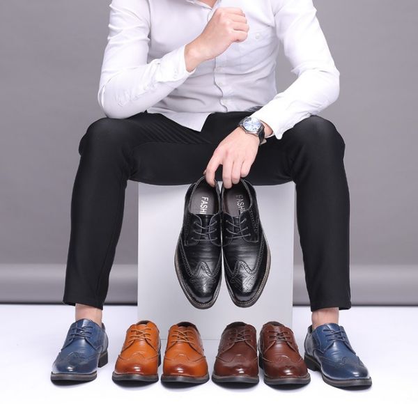 male business luxurys dress shoe colorful lace up fashion man casual leather oxfords flat leisure wedding party shoes men big size, Black
male business luxurys dress shoe colorful lace up fashion man casual leather oxfords flat leisure wedding party shoes men big size, Black