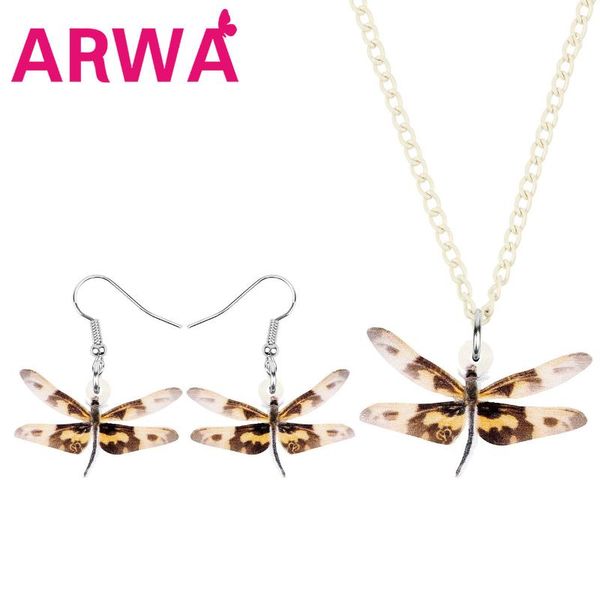 earrings & necklace arwa acrylic yellow cute dragonfly insect jewelry sets printing animal for women girl trendy gifts accessories, Silver
earrings & necklace arwa acrylic yellow cute dragonfly insect jewelry sets printing animal for women girl trendy gifts accessories, Silver