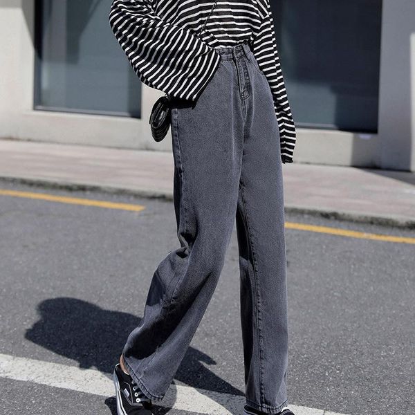 women's jeans arrival fashion women denim long pants casual street high waist simple wild trend loose solid wide leg, Blue
women's jeans arrival fashion women denim long pants casual street high waist simple wild trend loose solid wide leg, Blue