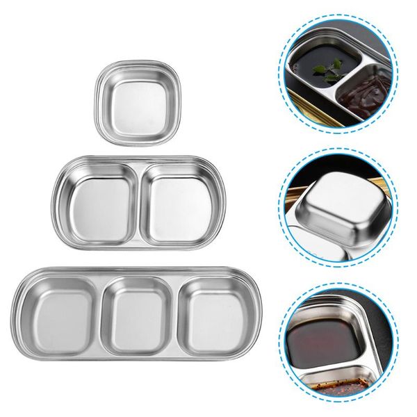 dishes & plates 3pcs creative seasoning stainless steel dipping kitchen supply
dishes & plates 3pcs creative seasoning stainless steel dipping kitchen supply
