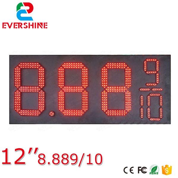 8889/10 front access red color 12 inch outdoor high brightness waterproof 7 segment digital number led gas/oil price sign board
8889/10 front access red color 12 inch outdoor high brightness waterproof 7 segment digital number led gas/oil price sign board