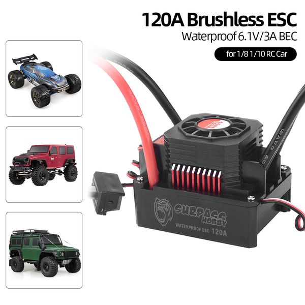 120a brushless esc waterproof electric speed controller for 1/8 1/10 rc truck off-road car rc spare parts
120a brushless esc waterproof electric speed controller for 1/8 1/10 rc truck off-road car rc spare parts