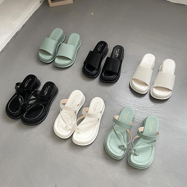 slippers dxfan separated toe narrow band chunky heel platform sandals women wedges 2021 summer beach soft sole flip flops slides, Black
slippers dxfan separated toe narrow band chunky heel platform sandals women wedges 2021 summer beach soft sole flip flops slides, Black