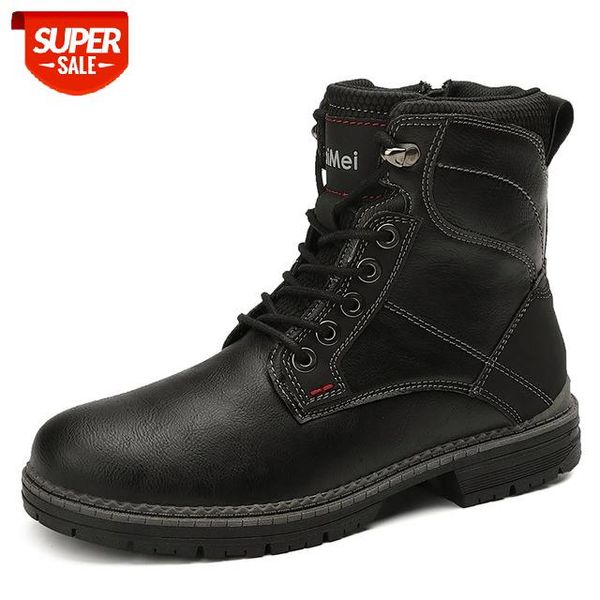 new autumn winter leather men's boots comfortable warm lace-up safety fashion boots waterproof non-slip rubber male ankle #tt77
new autumn winter leather men's boots comfortable warm lace-up safety fashion boots waterproof non-slip rubber male ankle #tt77