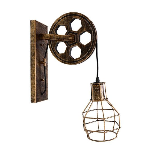 wall lamp corridor lifting pulley indoor lighting living room home rustic retro industrial restaurant sconce light cafe e27
wall lamp corridor lifting pulley indoor lighting living room home rustic retro industrial restaurant sconce light cafe e27