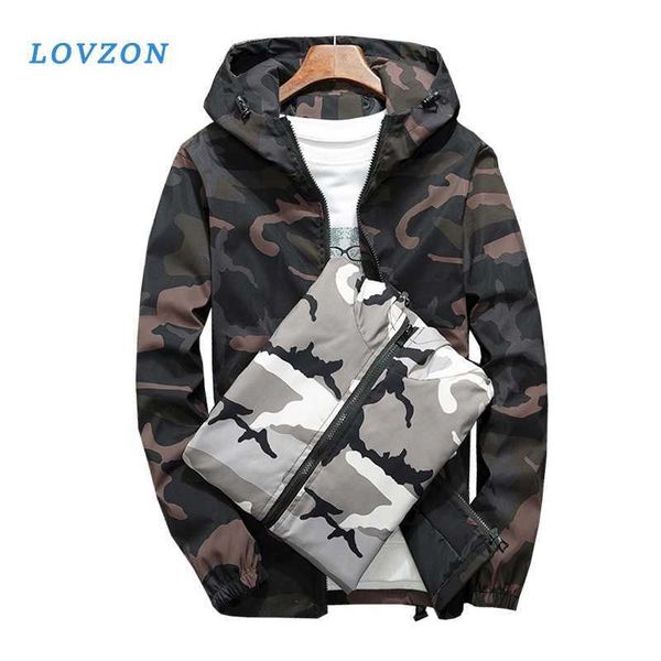 lovzon men's new jackets spring autumn casual coats hooded jacket camouflage fashion male outwear brand clothing m-5xl 2020 x0621, Black;brown
lovzon men's new jackets spring autumn casual coats hooded jacket camouflage fashion male outwear brand clothing m-5xl 2020 x0621, Black;brown