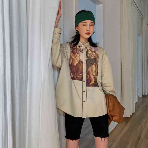 women's blouses & shirts spring renaissance print long sleeve button up women and loose designer aesthetic clothes 29p5, White
women's blouses & shirts spring renaissance print long sleeve button up women and loose designer aesthetic clothes 29p5, White