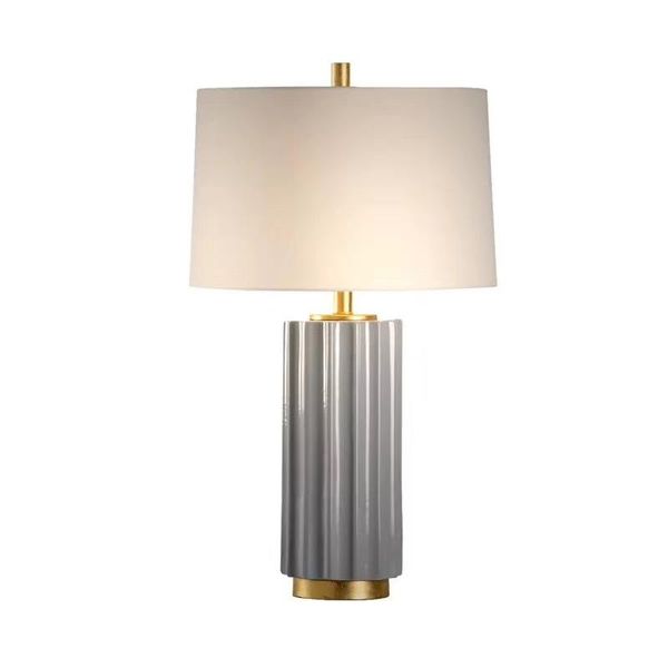 table lamps european modern simple gray ceramic lamp for living room study bedroom bedside american luxury decorative night light
table lamps european modern simple gray ceramic lamp for living room study bedroom bedside american luxury decorative night light