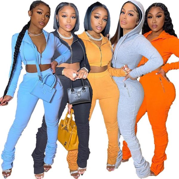 women's two piece pants 2021 winter women tracksuit set solid color sportsuit matching suit full sleeve clothes for outfit, White
women's two piece pants 2021 winter women tracksuit set solid color sportsuit matching suit full sleeve clothes for outfit, White