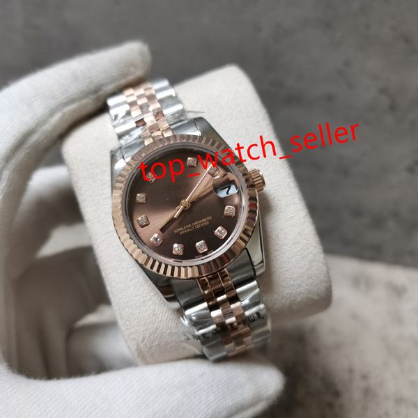 luxury 31mm sapphire womens watches coffee color dial stainless steel strap diamond women watch automatic machinery wristwatches, Slivery;brown
luxury 31mm sapphire womens watches coffee color dial stainless steel strap diamond women watch automatic machinery wristwatches, Slivery;brown
