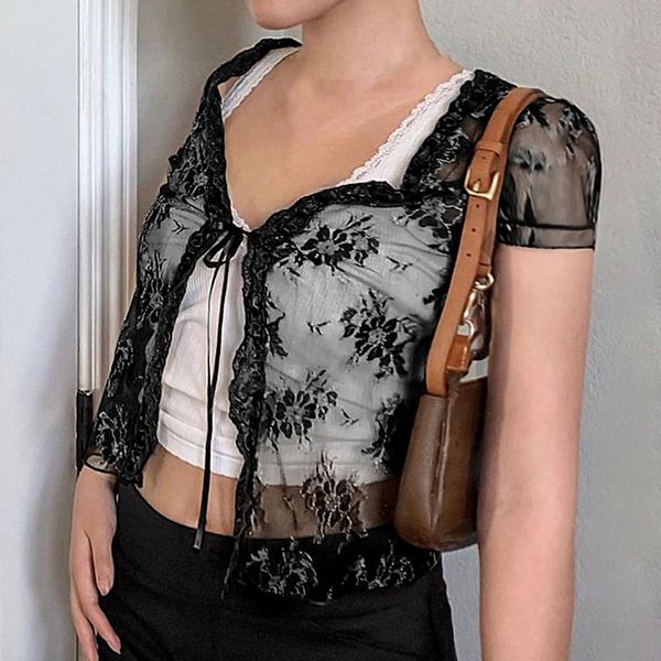 women lace skin-friendly v-neck crop women short sleeve crop lace-up t-shirt women lace tshirts femme t-shirts, Gray
women lace skin-friendly v-neck crop women short sleeve crop lace-up t-shirt women lace tshirts femme t-shirts, Gray