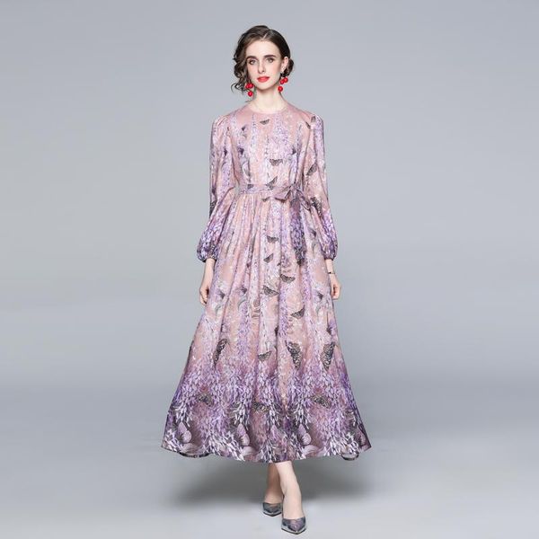2021 runway autumn long sleeve maxi dress women's fashion pink floral print elegant party holiday long dress, Black;gray
2021 runway autumn long sleeve maxi dress women's fashion pink floral print elegant party holiday long dress, Black;gray