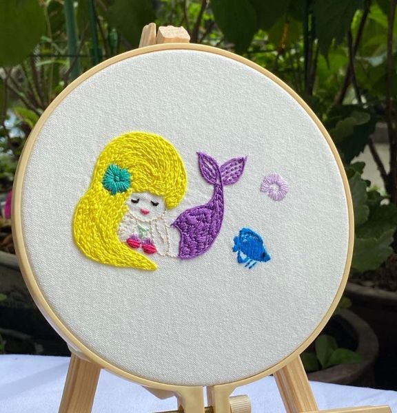 other arts and crafts little mermaids,cotton stamped ,water soluble ink printed pattern,sampler, easy long stitch hand embroidery kits
other arts and crafts little mermaids,cotton stamped ,water soluble ink printed pattern,sampler, easy long stitch hand embroidery kits