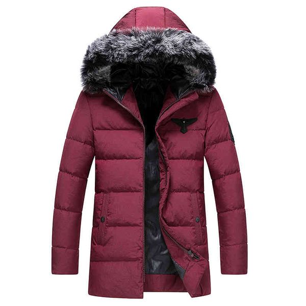 men's down winter -30 degrees brand jacket thick warm with big real fur collar parka men casual waterproof coat, Black
men's down winter -30 degrees brand jacket thick warm with big real fur collar parka men casual waterproof coat, Black