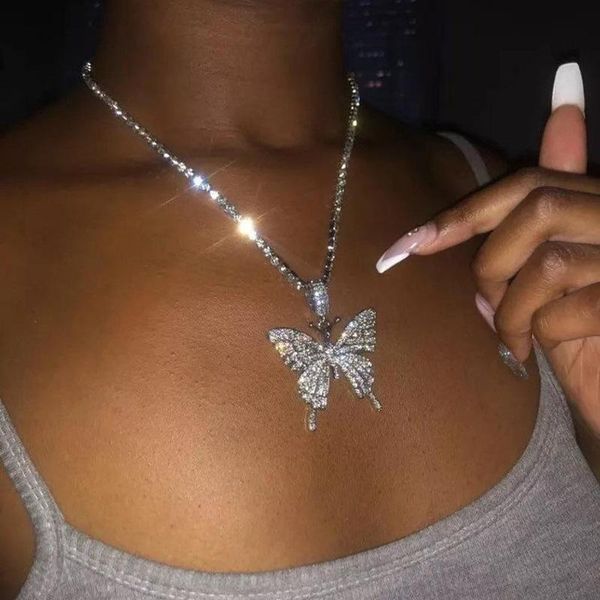 pendant necklaces womans jewelry big butterfly necklace female super shiny crystal rhinestone charm choker for girlfriend gif, Silver
pendant necklaces womans jewelry big butterfly necklace female super shiny crystal rhinestone charm choker for girlfriend gif, Silver