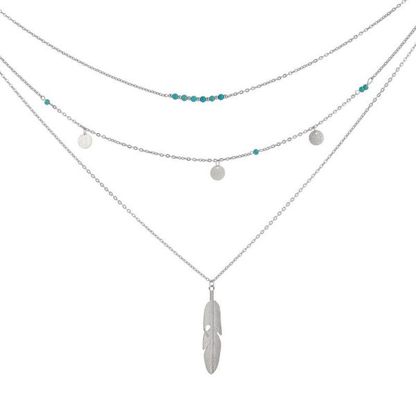 pendant necklaces vintage layered necklace for women ethnic 3-layer ladies jewellery, Silver
pendant necklaces vintage layered necklace for women ethnic 3-layer ladies jewellery, Silver
