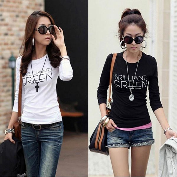 15# in store t shirt women long sleeve t-shirt bottoming tshirt plus size ladies autumn clothes ropa mujer, White
15# in store t shirt women long sleeve t-shirt bottoming tshirt plus size ladies autumn clothes ropa mujer, White