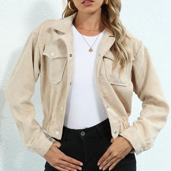 women's jackets hirigin women 2021 solid color short coat long sleeve lapel neck button-up cropped for spring fall, Black;brown
women's jackets hirigin women 2021 solid color short coat long sleeve lapel neck button-up cropped for spring fall, Black;brown