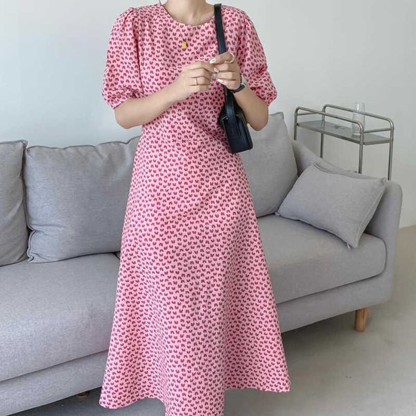 yitimuceng floral print dresses for women summer bandage korean fashion boho midi dress short puff sleeve pink sundress 210601, Black;gray
yitimuceng floral print dresses for women summer bandage korean fashion boho midi dress short puff sleeve pink sundress 210601, Black;gray