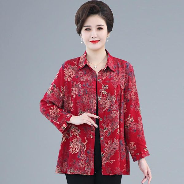 women's blouses & shirts middle-aged and elderly oversized 7xl 2021 spring autumn summer shirt long sleeve printing blouse rv537, White
women's blouses & shirts middle-aged and elderly oversized 7xl 2021 spring autumn summer shirt long sleeve printing blouse rv537, White