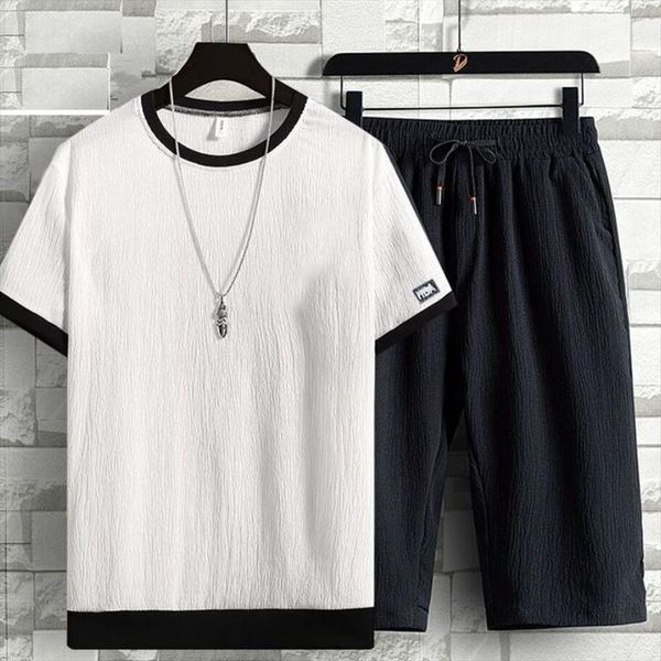 6xl summer cool clothes sportswear men tracksuit two piece set t shirt shorts brand track clothing male sweatsuit casual suits, Gray
6xl summer cool clothes sportswear men tracksuit two piece set t shirt shorts brand track clothing male sweatsuit casual suits, Gray