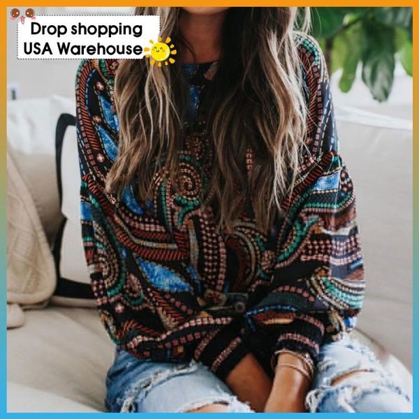 women's blouses & shirts autumn and winter printed long-sleeved loose shirt oversized checked blouse cotton chic vitage print, White
women's blouses & shirts autumn and winter printed long-sleeved loose shirt oversized checked blouse cotton chic vitage print, White