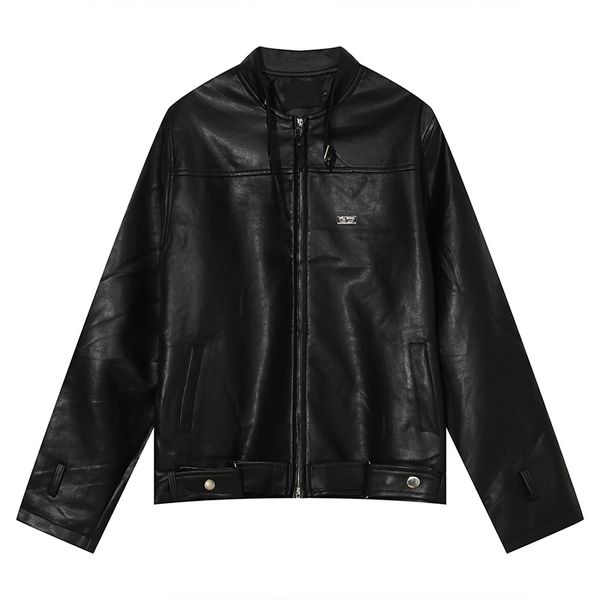 men's wear clothes korean trend simple pu leather jacket 2021 new black jacket stand collar short coats 9y9524
men's wear clothes korean trend simple pu leather jacket 2021 new black jacket stand collar short coats 9y9524