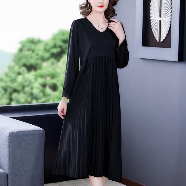 casual dresses women's autumn dress spring 2021 office lady french style vintage long sleeve patchwork loose solid o-neck v-neck, Black;gray
casual dresses women's autumn dress spring 2021 office lady french style vintage long sleeve patchwork loose solid o-neck v-neck, Black;gray