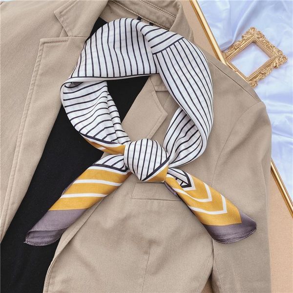scarves stripe silk hair scarf women foulard neck wrap square kerchief soft bandana lady head brand 70*70cm hijab pashmina, Blue;gray
scarves stripe silk hair scarf women foulard neck wrap square kerchief soft bandana lady head brand 70*70cm hijab pashmina, Blue;gray