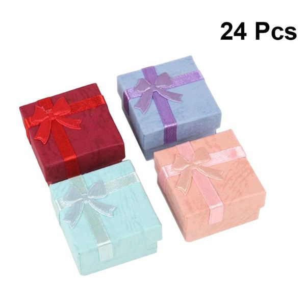 24pcs gift box holder bow-knot ring bracelet storage box jewelry gift case for birthday wedding banquet party (sky-blue red
24pcs gift box holder bow-knot ring bracelet storage box jewelry gift case for birthday wedding banquet party (sky-blue red