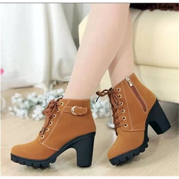 new autumn female quality european lace-up ladies shoes or fashion high heels fgb56 boots vhtk, Black
new autumn female quality european lace-up ladies shoes or fashion high heels fgb56 boots vhtk, Black