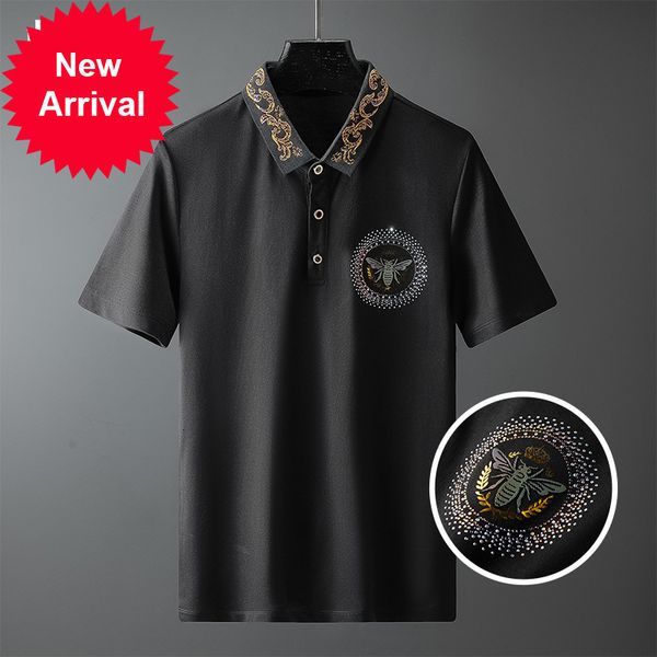 2021 Quality Diamond Bee Polo Shirt Men Standard Black Fashion Summer Streetwear Straight Cotton Short Sleeves Male Poles 24pj, White;black
2021 Quality Diamond Bee Polo Shirt Men Standard Black Fashion Summer Streetwear Straight Cotton Short Sleeves Male Poles 24pj, White;black