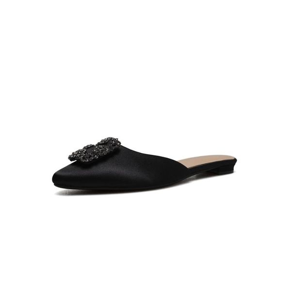 slippers women spring summer autumn mules crystal fashion flat heel slip on slides shoes backless loafer, Black
slippers women spring summer autumn mules crystal fashion flat heel slip on slides shoes backless loafer, Black