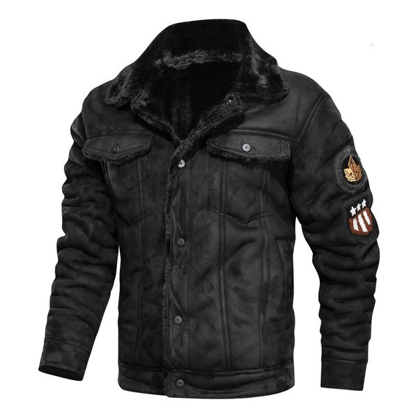 men's jackets winter jacket lining with thick wool warm solid wind-proof military pu leather from motorcycle outerwear omyo, Black;brown
men's jackets winter jacket lining with thick wool warm solid wind-proof military pu leather from motorcycle outerwear omyo, Black;brown